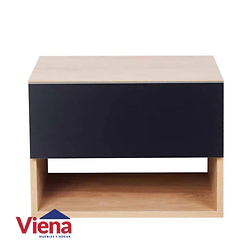 Mesa De Luz Ricchezze Murano Florante Hickory / Negro