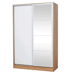 Placard Ricchezze Murano 70 Hickory Blanco con Espejo