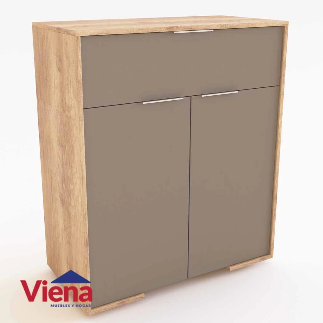 Comoda Delos 1 Cajon 2 Puertas DLD03RNGN 
