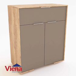 Comoda Delos 1 Cajon 2 Puertas DLD03RNGN