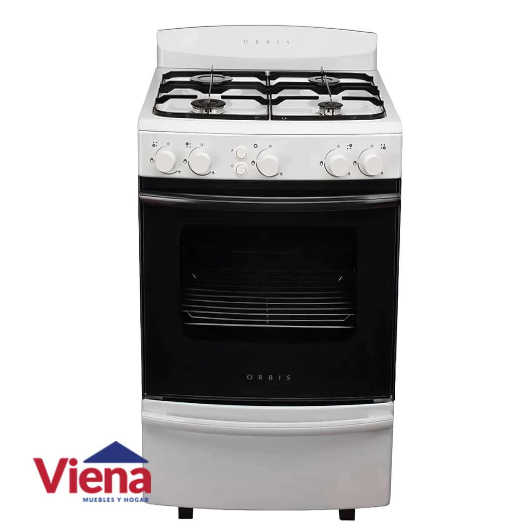 Cocina Orbis 958BC4M Blanca 4H 55CM Luz Encendido Multigas 