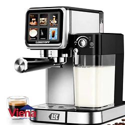 Cafetera Express Capsula  LUSQTOFF LQ-HM200D Barista Inoxidable