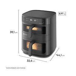 Freidora de Aire Electrolux EAF190 Digital 11 Litros Negra