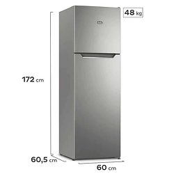 HELADERA GAFA HGF-311P PLATA C/FREEZER 319L