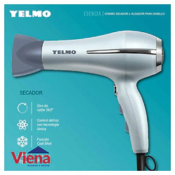 Combo Yelmo Esencia SC-3688 + AP-3388 Secador y Planchita con Tecnolog�a I�nica