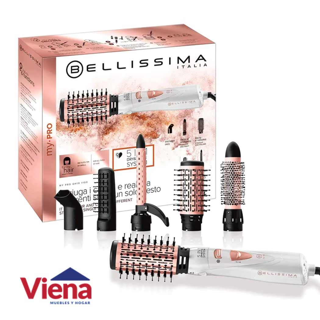 Cepillo de Aire Bellissima Dry&Style GH18 1100 Multistyler 5 en 1