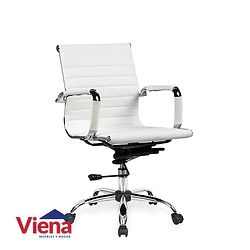 Sill�n de Oficina Respaldo Bajo PU Pek�n Blanco Utile