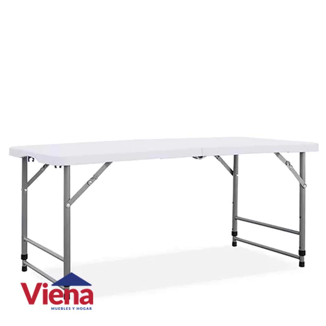 Mesa Plegable Laury Tapa Plastica 120cm   Cod 21340