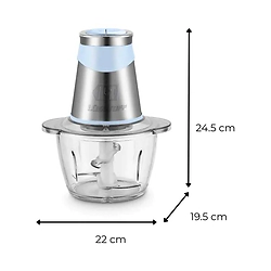 Picadora Procesadora El�ctrica Lusqtoff LQ-CH080 500W con Vaso de Vidrio 1.2 L