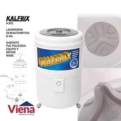 Lavarropas Kalfrix k301 6 Programas  6 kg Carga Superior Blanco
