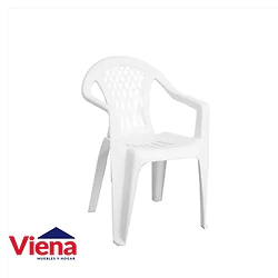 Sillon Plastico Kalfrix Apilable 0045 Blanco