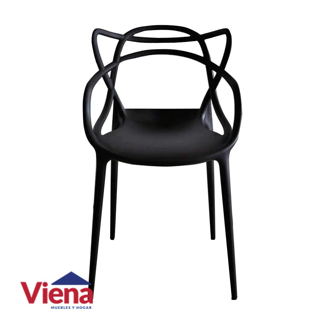 Silla Gigo CL-S0105 Apilable Negra 