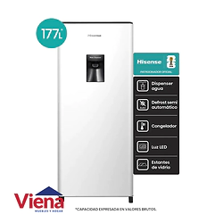 Heladera Hinsense  RL230WW4AU Silgle Door 179L Blanca