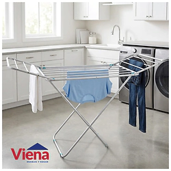 Tendedero Plegable Laury Aluminio Con Alas 16700