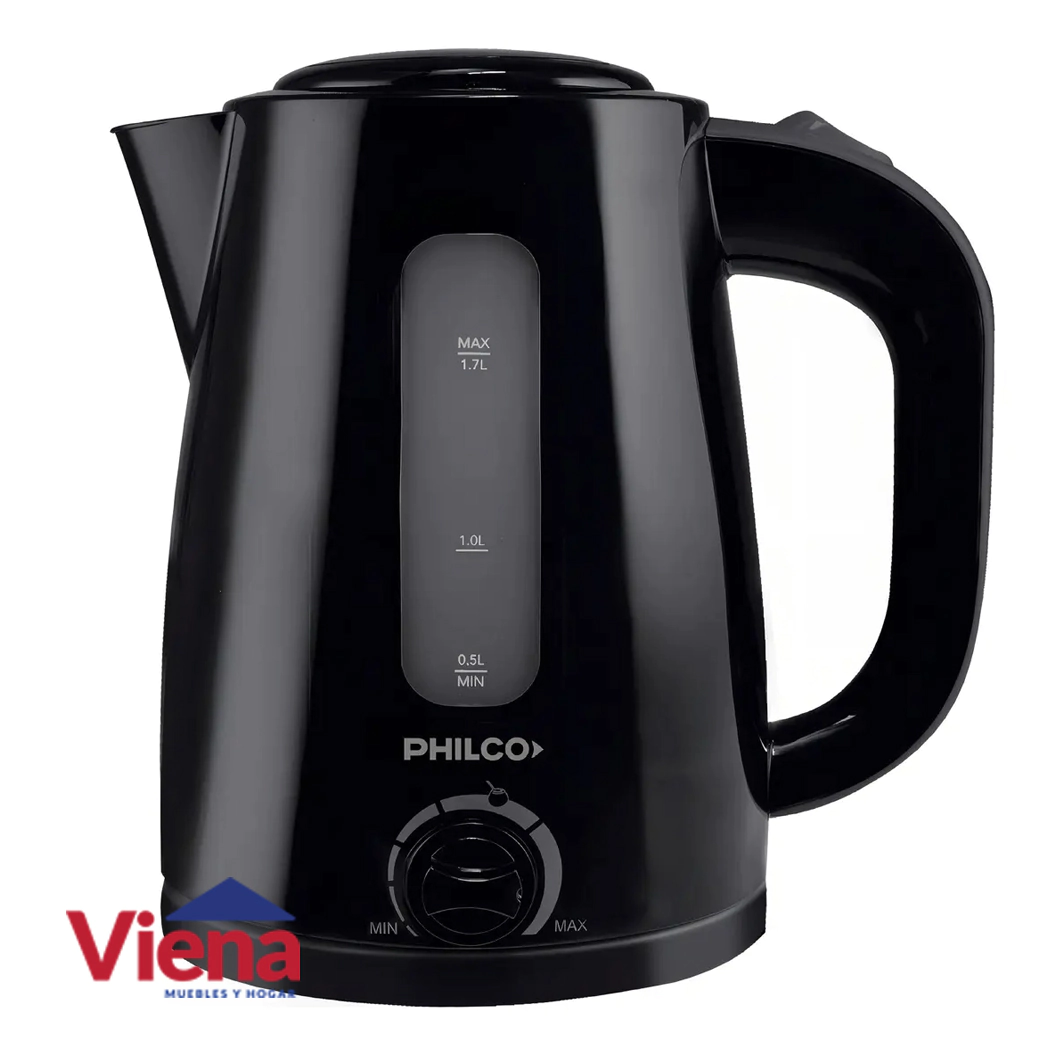 Pava Electrica Philco 1.7L  PE1821NPN Con Selector Negra 