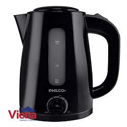 Pava Electrica Philco 1.7L  PE1821NPN Con Selector Negra