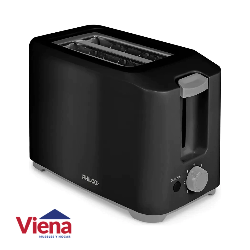 Tostadadora Philco TO20BPN 700W 2 Rebanadas Negra 