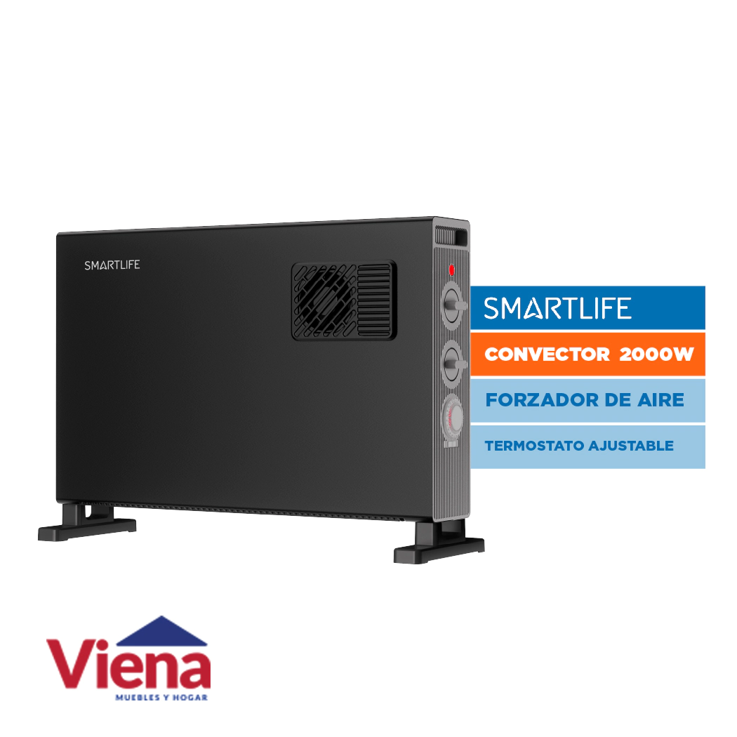 Convector SmartLife  SL-CO2000FT 2000W Timer Forzador 