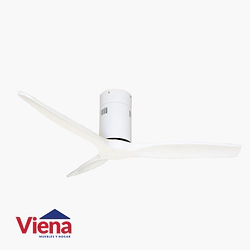 Vnetilador Techo Elanvent Toscana Full 3 Aspas Madera Blanco Blanco