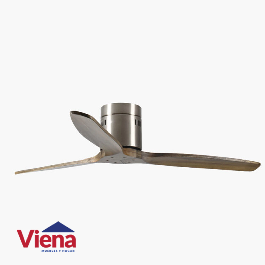 Ventilador Techo Elanvent Toscana Full 3 Astas Medera Acero 