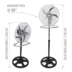 Ventilador Telefunken VEN-FH1611 18" 3 En 1