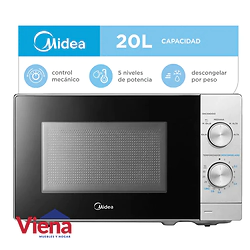 Microondas Midea MW-MN120SAR1 20lTS Rotativo Silver