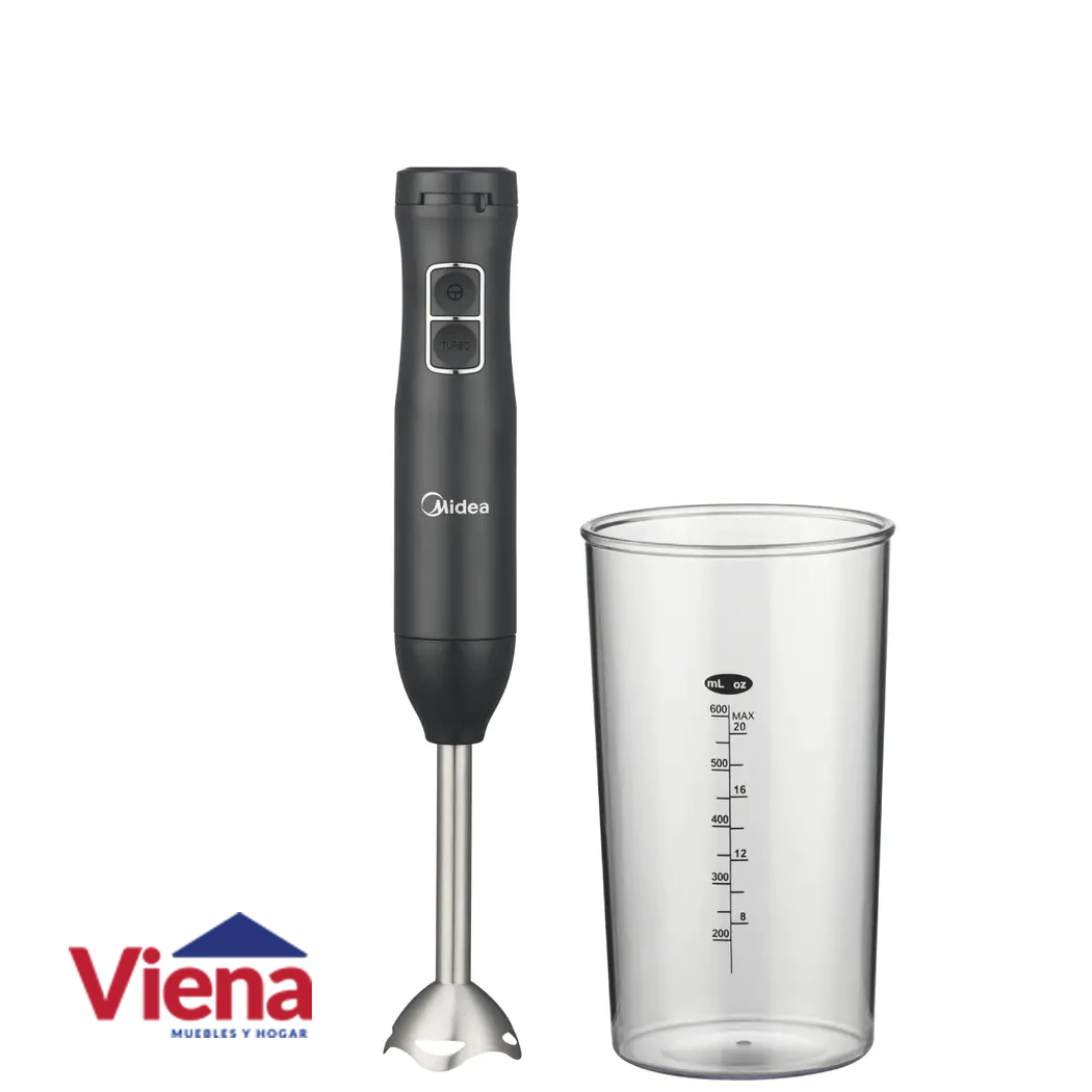 Licuadora Manual Midea HB-B6B1AR1 600W Con Jarra Medidor 