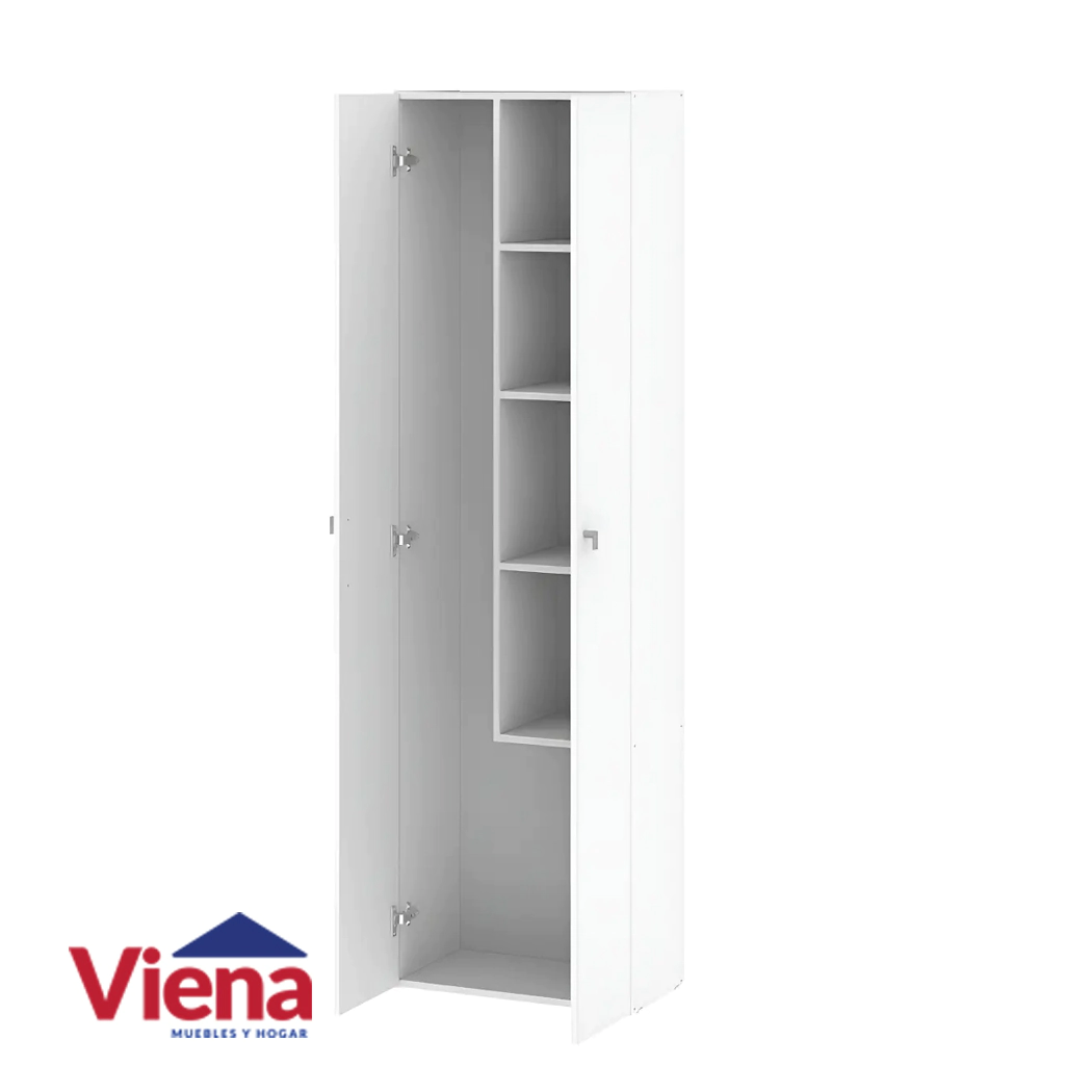 Escobero Dielfe E062 2 Puertas P/Mopa 57x181x30 Blanco 