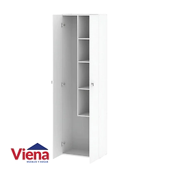 Escobero Dielfe E062 2 Puertas P/Mopa 57x181x30 Blanco