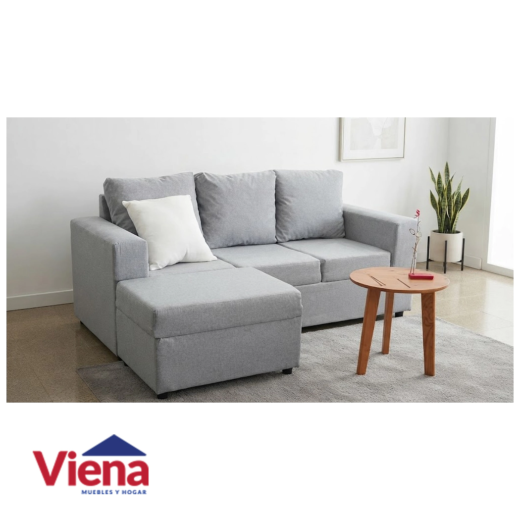 Sofa Soles Buzios 3 Cuerpos Con Banqueta Con Brazos G3
