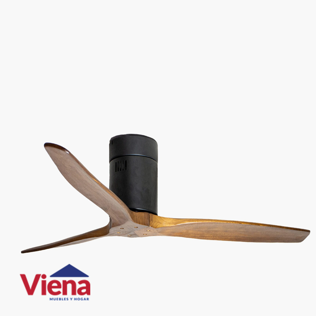 Ventilador Techo Elanvent Toscana Full 3 Aspas Madera Negro 