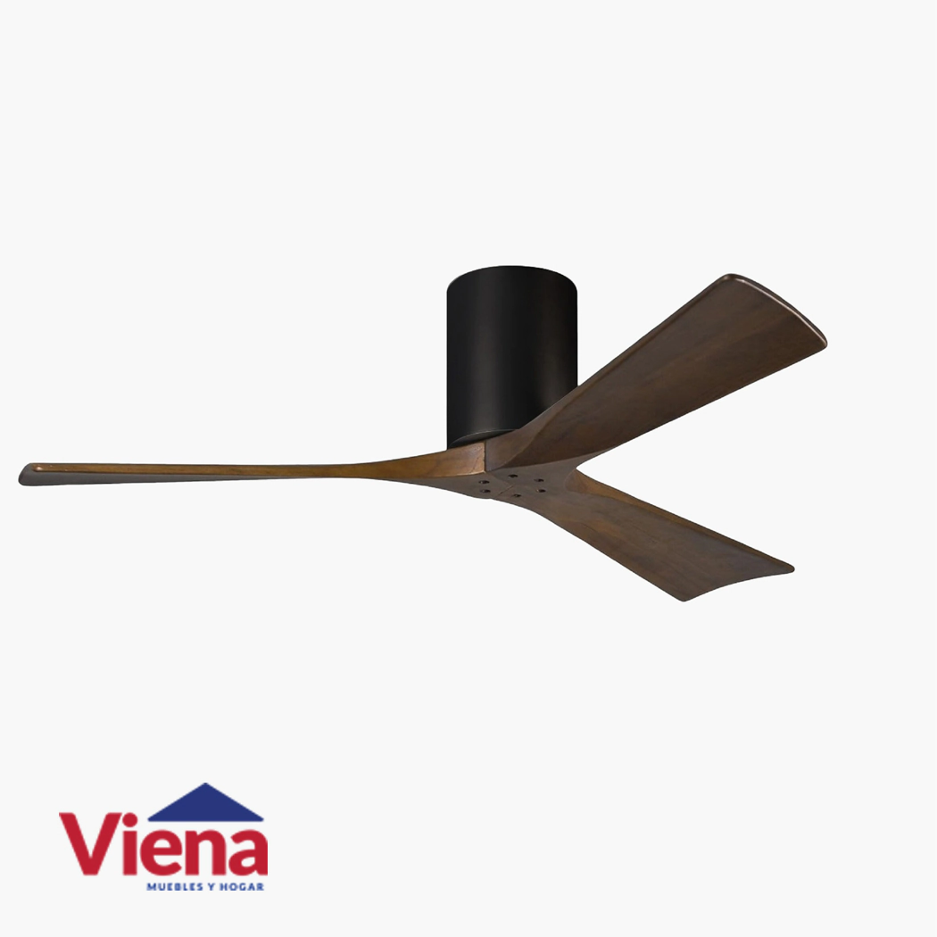 Ventilador Techo ELanvent Capri 3 Astas Madera Black Nogal