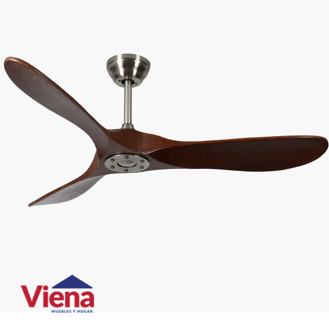 Ventilador Techo Elanvent Chicago 3 Astas Madera Acero 