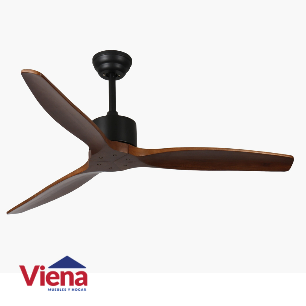Ventilador Techo Elanvent Sorrento 3 Astas Madera Black 