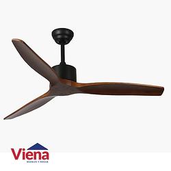 Ventilador Techo Elanvent Sorrento 3 Astas Madera Black