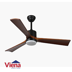 Ventilador Techo Elanvent Bahamas 3 Aspas Madera Black / Nogal
