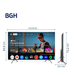 tELEVISOR bgh 50" Led B5026UH6G Smart UHD 4K Google Tv