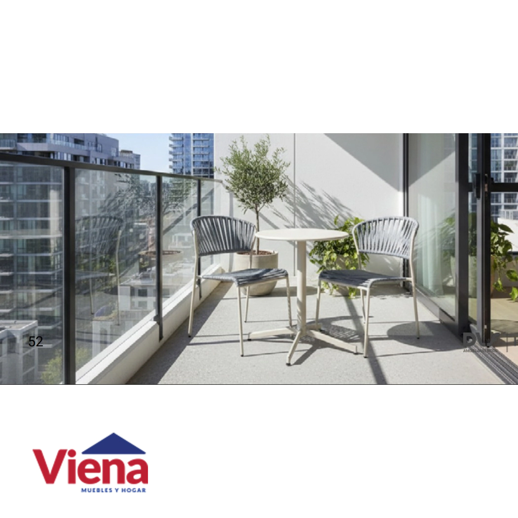 Juego Jardin Dielfe Sorrento Sillas 2 + Mesa Negro 