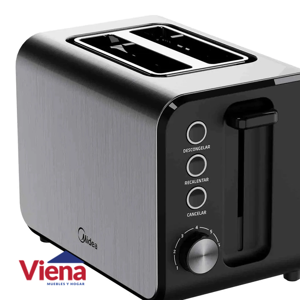 TOSTADORA MIDEA BT-MM2XAR1 2 REBANADAS INOX.
