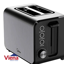 TOSTADORA MIDEA BT-MM2XAR1 2 REBANADAS INOX.