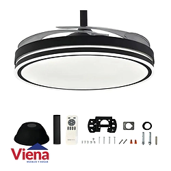 Ventilador Techo KanjiHome KJH-CFHB001BK Retractil Black