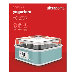 Yogurtera Ultracomb  YG-2709  9 Frascos 180ML Celeste