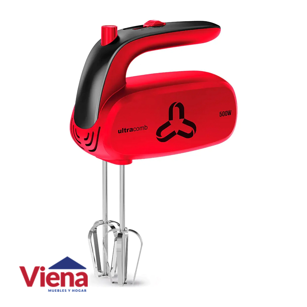 Batidora De Mano Ultracomb BM-2608R  500W Roja 
