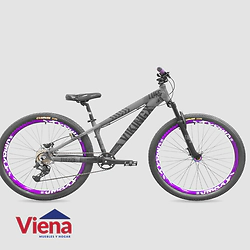 Bicicleta Peretti 188859 R.26 Aluminio Vikingx Jump 8v Gris Blanco Azul