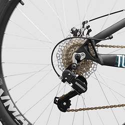 Bicicleta Peretti 18858 R.26 Aluminio Vikingx Jump 7V Verde Negra amarilla